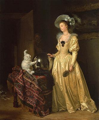 Jean Honore Fragonard Le chat angora